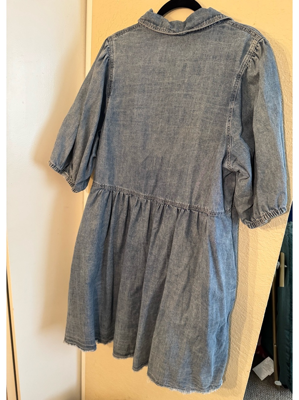 City Chic Light Blue Denim Dress - Picture 2 of 7